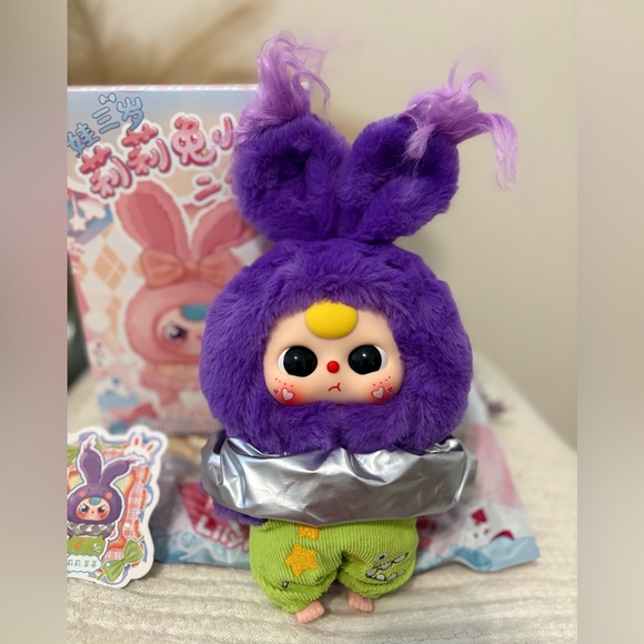 Baby Three Accessories - SECRET Baby Three 200% Lily Rabbit Town V2 Plush Bag Charm NEW Confirmed SECRET